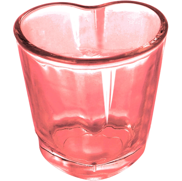 Jogo copo vidro rose, extra